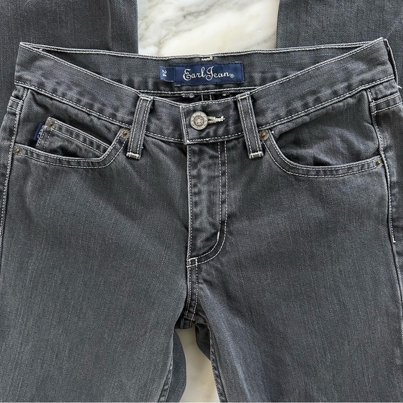 Vintage Y2K Faded Black Flared Earl Jeans • Sz 24 - Picture 3 of 7